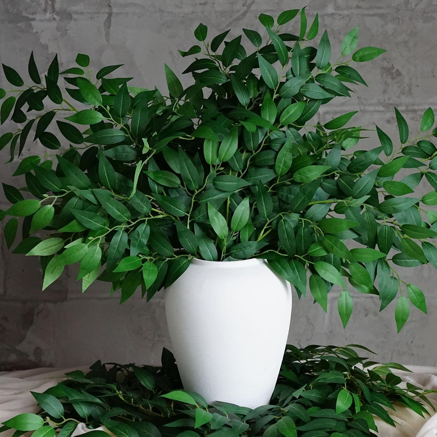 130 Piezas de Ramas de Ruscus  - Ruscus Stem Faux reseña y precio